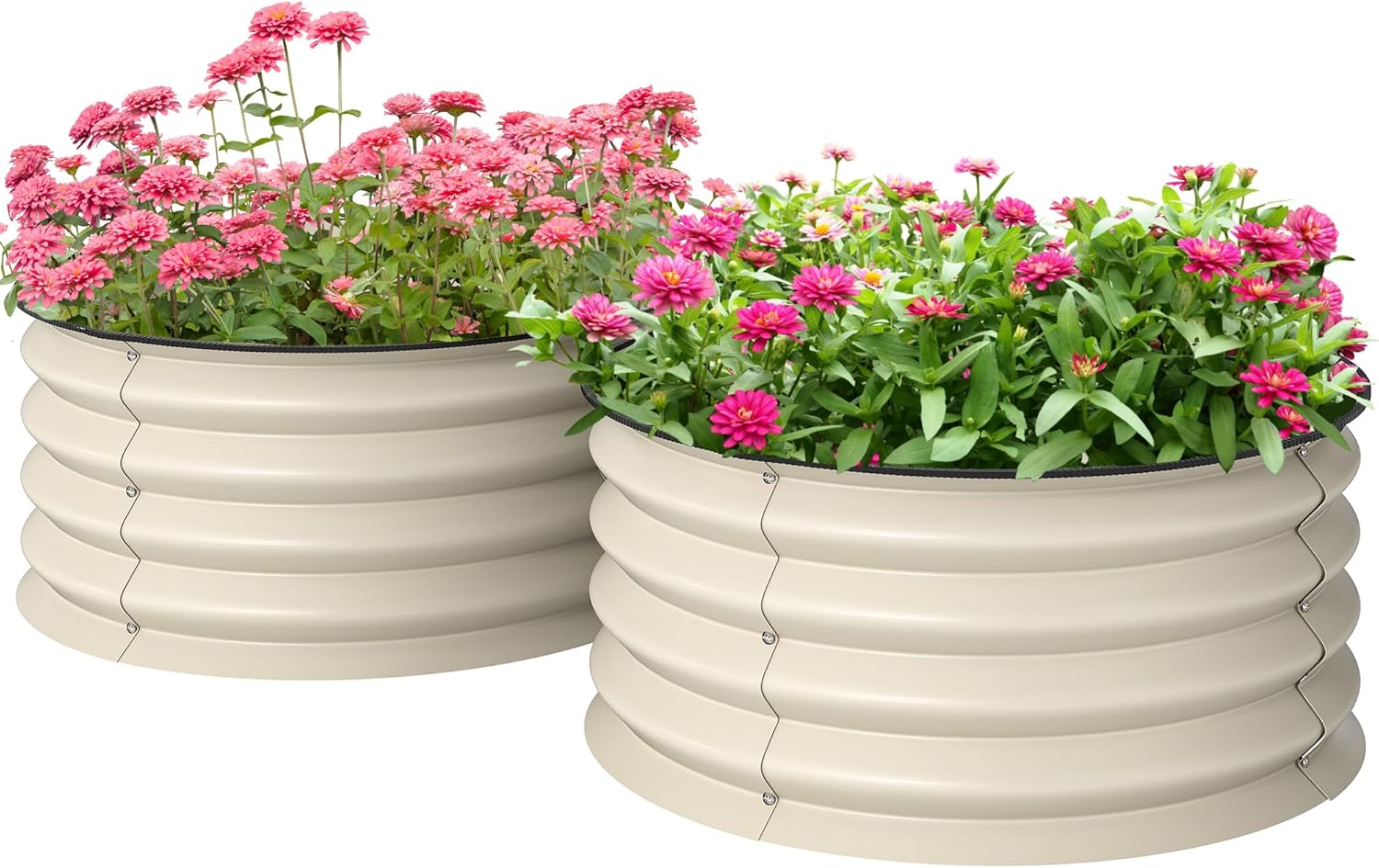 Plants X - Galvanized Raised Garden Bed Set of