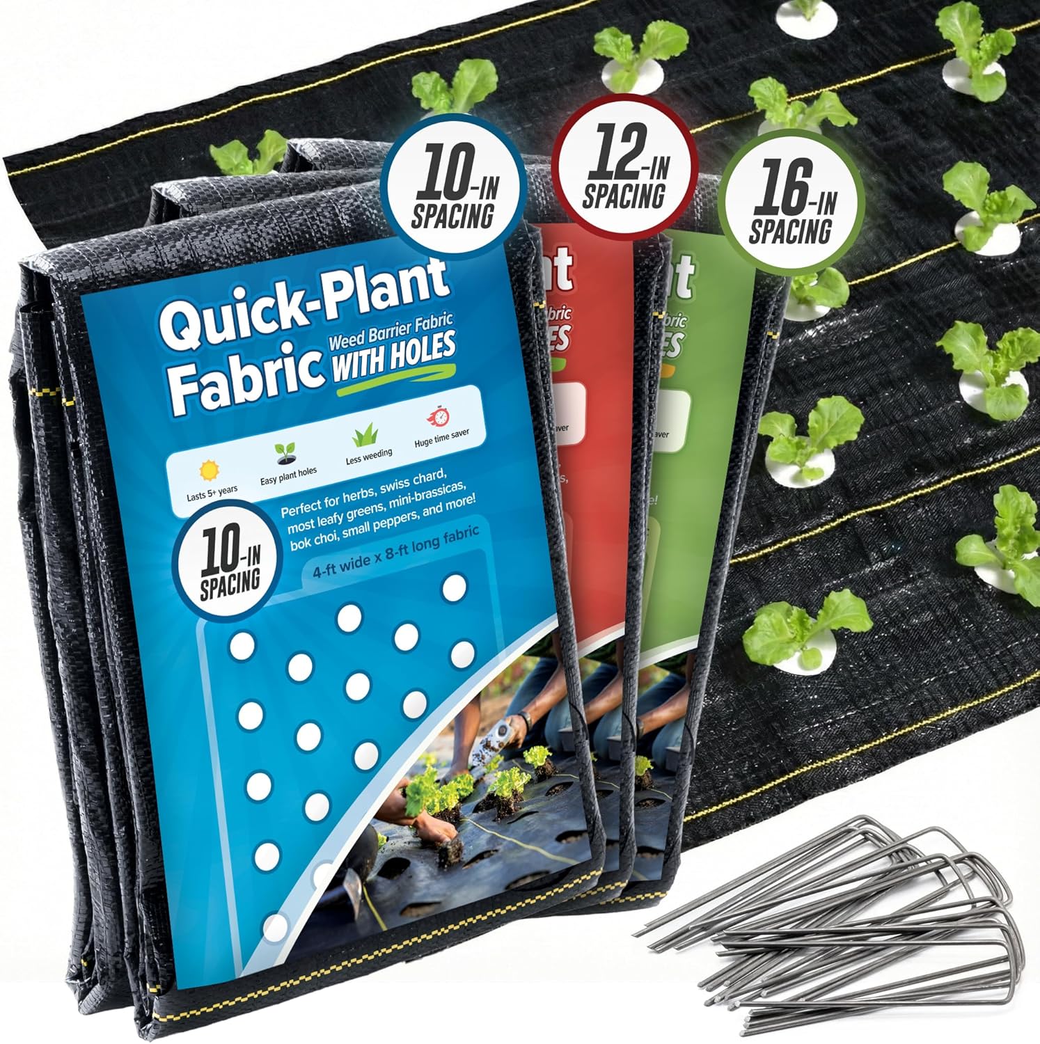Plants X - Quick-Plant , Garden Weed Barrier, 4ft