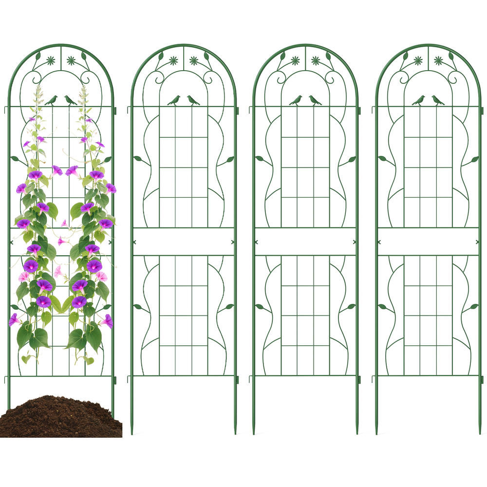 4 Pack 71 X 20 Inches Metal Ga - Plants X 评论和价格