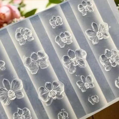 3D Silicone Nail Mold Phalaeno - Orchid Phalaenopsis 评论和价格
