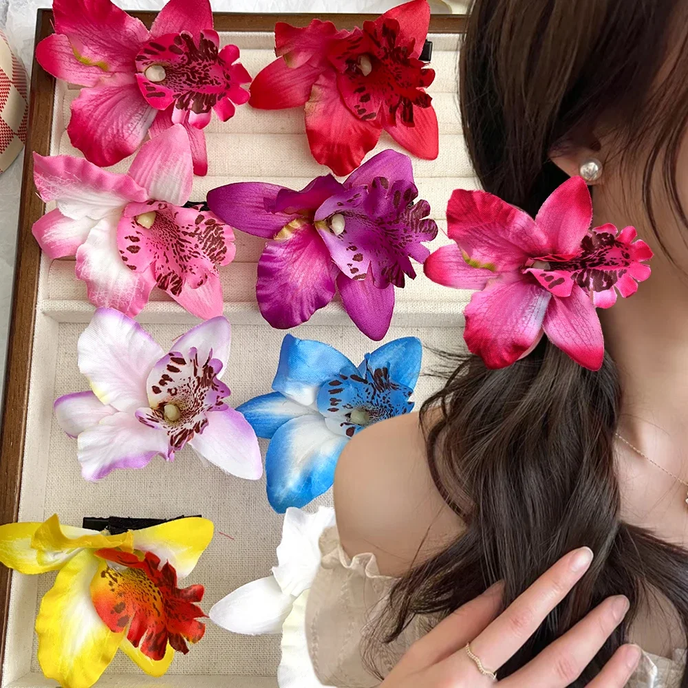 Orchid Flower Hairpin Hair Cli - Orchid Phalaenopsis 评论和价格
