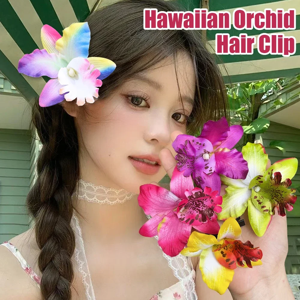Orchid Flower Hairpin Hair Cli - Orchid Phalaenopsis 评论和价格