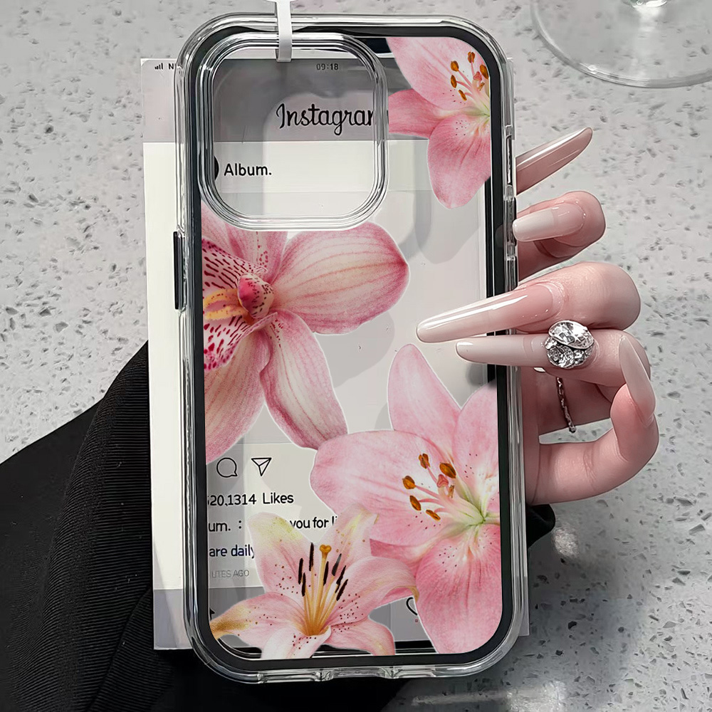 Pink Lily Flower Clear Phone C - Plants X 评论和价格