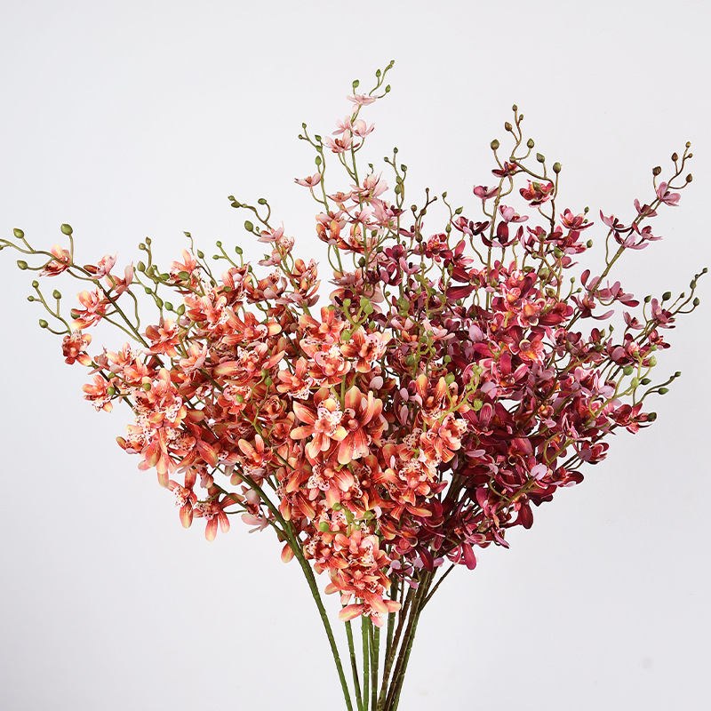 104CM 5 Fork Artificial Butter - Orchid Phalaenopsis 评论和价格